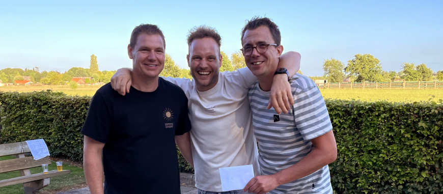 Guus, Mark en Ruud winnen 33e Jeu-de-Bouleskampioenschap